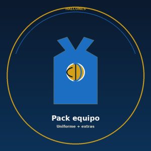 Pack equipo: camiseta + short + rodilleras